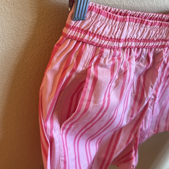 The Gemma Striped Boxer Shorts Size XL With Side Pockets Pull On Pink - Picture 4 of 11